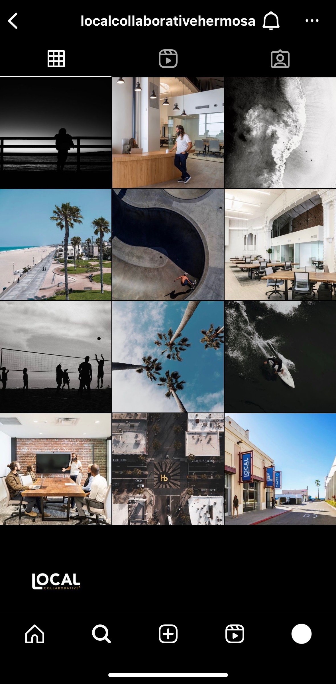 Local Collaborative Hermosa Instagram Grid