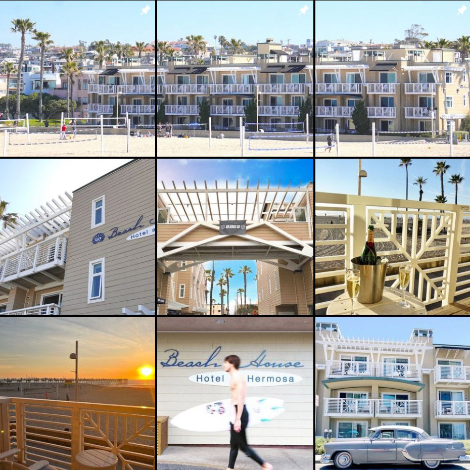 Beach House Hotel Instagram Grid